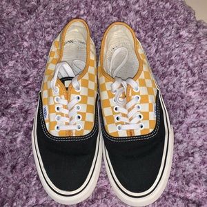 Yellow Checkered Vans